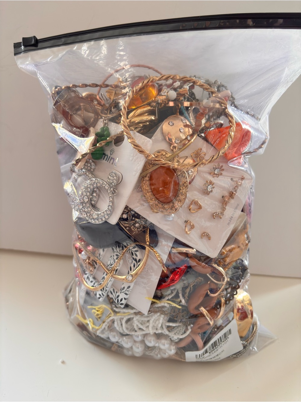 5 pounds Vintage to Modern Costume Jewelry lot, Craft & Wearable mystery jewelry